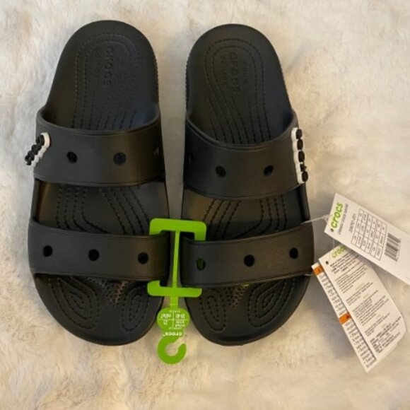 NWT Crocs Comfort Slides sandals Black main image 5
